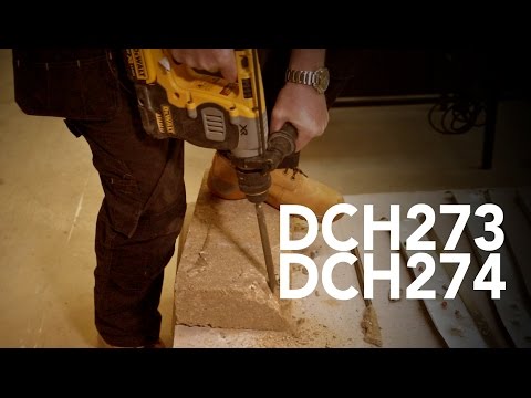 DEWALT Akumuliatorinis perforatorius DCH273NT - SDS Plus - 2.1 J - be akumuliatoriaus ir kroviklio video
