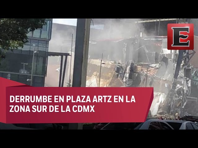 Imágenes del colapso dentro y fuera de Plaza Artz Pedregal