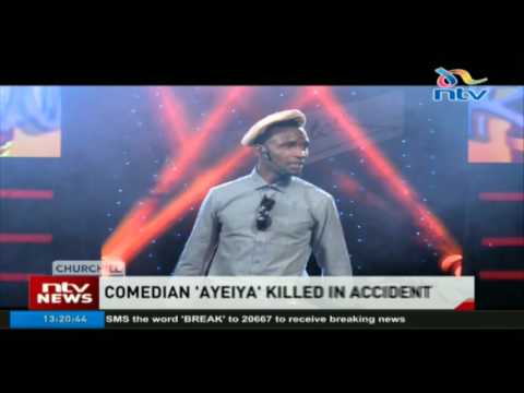 Comedian 'Ayeiya' dies after his car crashed into a concrete pole