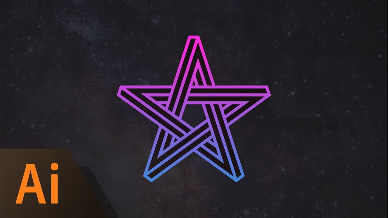 Illustrator Beginner Tutorial: Impossible Star Logo