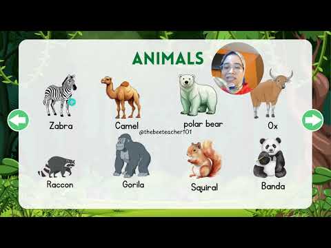 Wild Animals in English part.2 with @Thebeeteacher101  /أسماء الحيوانات باللغة الإنجليزية