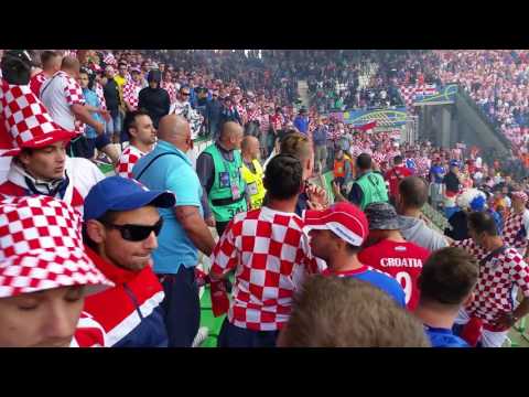 Croatian hooligans (Croatia-Czech Republic) UEFA EURO 2016. FRANCE