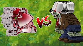 PvZ Fusion Challenge! - 100 Fusion Plants Vs 10 Bucket Zombies - Who will win?