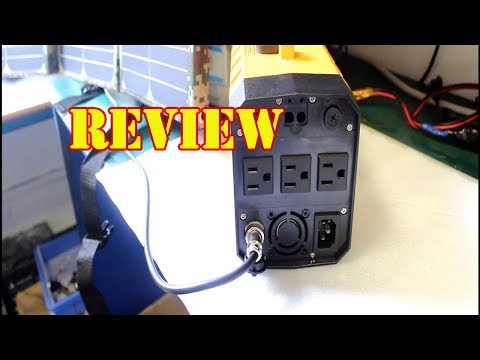 Review Aeiusny Solar Portable Generator 288Wh UPS 500W Home Camping 2018