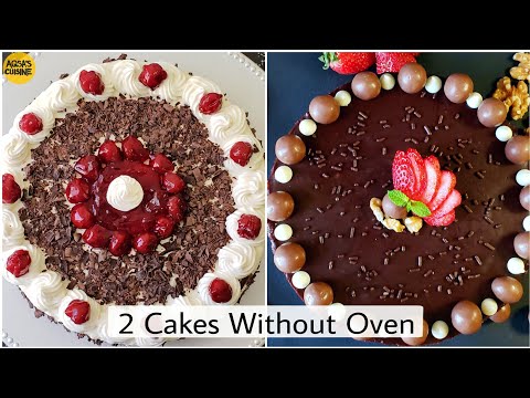 2 CAKES WITHOUT OVEN | EID SPECIAL || by Aqsa's Cuisine