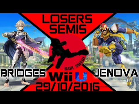 Bair Smash 7 Losers Semis- Bridges (Corrin, Mario) Vs. Jenova (Captain Falcon) - Smash Wii U