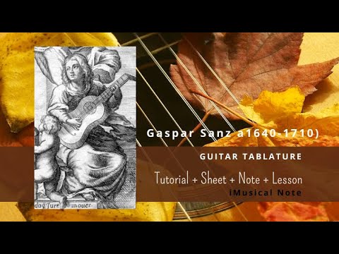 Guitar TAB - Gaspar Sanz : Las Folias de Espana | Tutorial Sheet Lesson #iMn