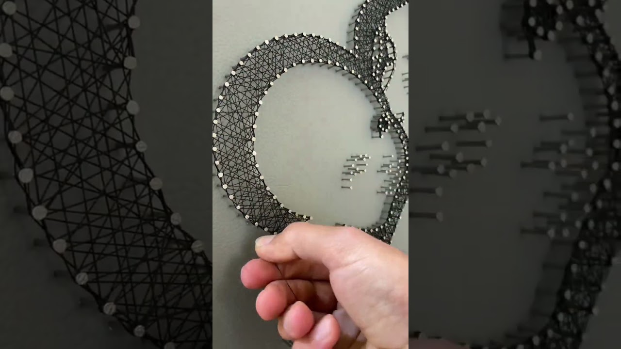 Nail and thread.string art by me #hovsepbarseghyan #art