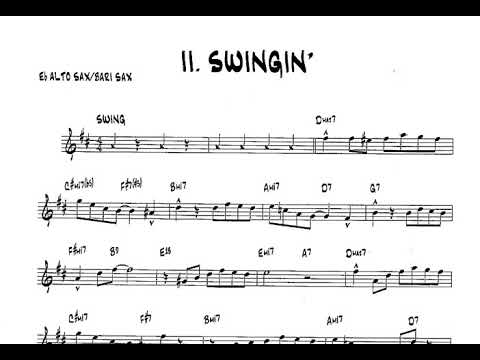 Bob Mintzer-  Easy Etudes - Saxophone Eb (Alto/Bariton) - Bài 2. Swingin