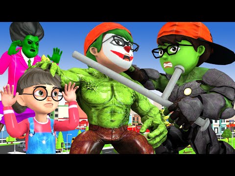 Scary Teacher 3D || Boy Nick Transform Nick Hulk protect the city before encroachment Hulk Joker