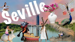 Seville Spain from Lisbon Portugal Car Trip with twin toddlers during summer 2019