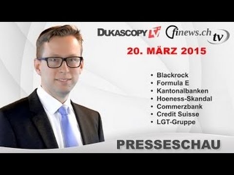finews.ch-TV - Presseschau vom 20.03.2015