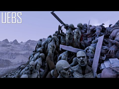 18000 Zombies VS 15000 Orcs .Ultimate Epic Battle Simulator 2 . UEBS 2