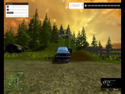 Farming simulator 2015    BMW 286 hp on action with the trailer