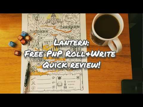 Lantern: The Free Survival Roll & Write RPG Quick Review