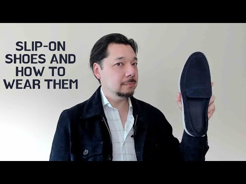 Part of a video titled Slip on Shoes and How to Wear Them - YouTube