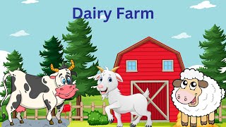 Fun Dairy Farm Animals for Kids - Learn About Milk with Daisy | Educational Children's Video