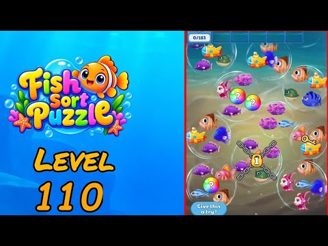 Fish Sort Puzzle Level 110 Walkthrough thumbnail