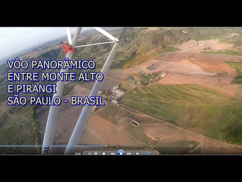 VOO PANORÂMICO ENTRE MONTE ALTO E PIRANGI  - SÃO PAULO - BRASIL