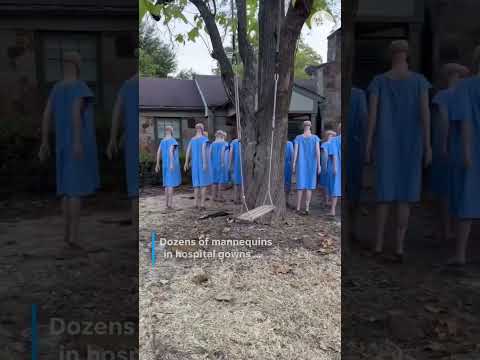 This Dallas Halloween display is straight out of a scary movie. See the creepy decor.