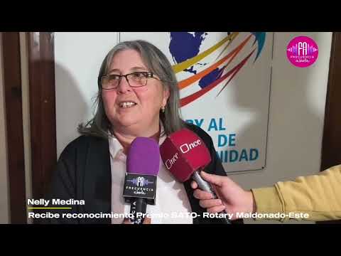 Rotary Club Maldonado-Este reconoció a Nelly Medina con el Premio SATO 2026