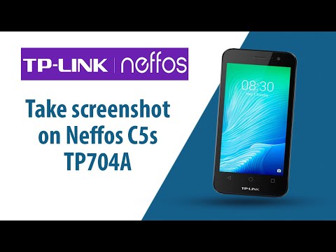 How to take screenshot on Neffos C5s TP704A?