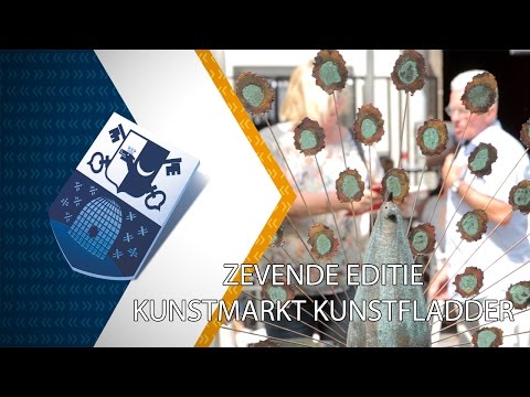 Zevende editie Kunstmarkt Kunstfladder - 11 juli 2016 - Peel en Maas TV Venray