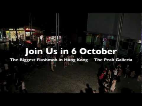 Gangnam Style Flash Mob at The Peak, Hong Kong