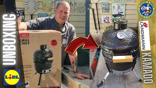 Lidl Mini Kamado Unboxing & Set Up Fast Landmann Grill Chef BBQ Smoker