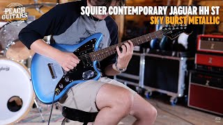 Video thumbnail for No Talking...Just Tones | Squier Contemporary Jaguar HH ST | Laurel - Sky Burst Metallic by Peach Guitars
