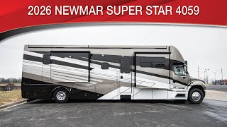A preview image of the linked video showcasing 2026 Newmar Super Star 4059