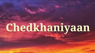 Chedkhaniyaan lyrics Musical video Lyrical video B