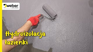 Hydroizolacja łazienki mikrozaprawą webertec Superflex D3. Ochrona wnętrz, balkonów i tarasów.