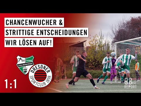 SV Tanne Thalheim - Dresdner SC 1:1 (25.10.2025) - 98er Spieltags-Report