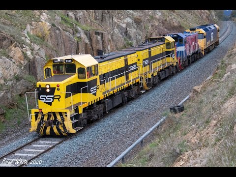 T385, T363, P14, G522 and G541 on 0079 & 0082 SSR light loco transfers- 28/5/20