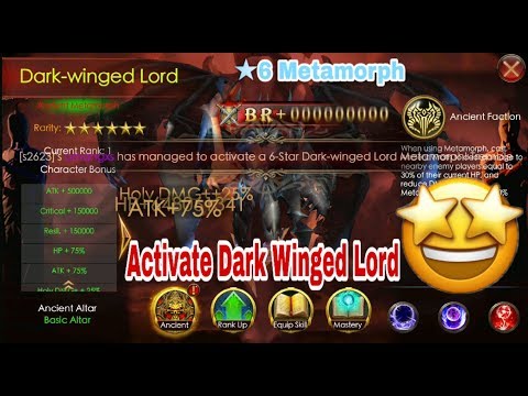 Legacy Of Discord : [s2623]amangxs - Activate Dark Winged Lord (Metamorph *6)