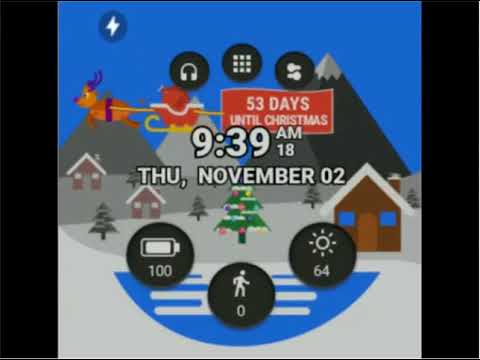 Christmas Watch Face Video