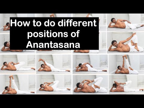 16 pose of Anantasana | Sleeping Vishnu yoga Pose | Infinity yoga Pose | Chakra yoga vimal