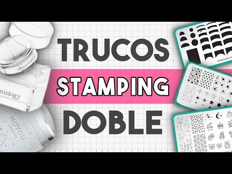 ¡MUCHOS TRUCOS! · DOBLE ESTAMPADO CON PLACAS DE UÑAS 💅🏼