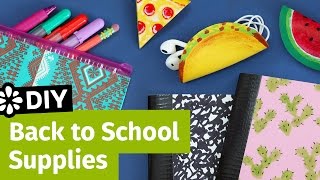 DIY Back to School Supplies: Pencil Case Cord Taco