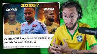 Os MELHORES jogadores brasileiros FORA de cada Copa no SÉCULO🕰️