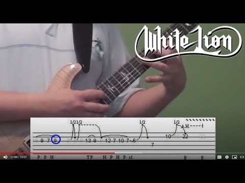White Lion - Wait - guitar lesson (solo) with accurate tabs!