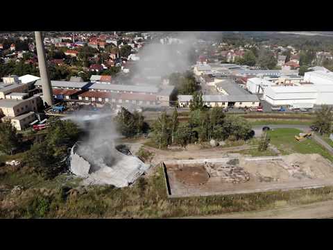 Odstřel chladící věže Chotěboř 26.9.2018 (4K)