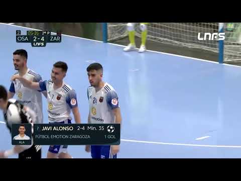 Gol Javi Alonso (2-4) Osasuna Magna - Fútbol Emotion Zaragoza. J32, 1Div. LNFS
