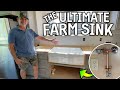 How To Get A SMOOTH Farm Sink BUILD INSTALL Ep 21