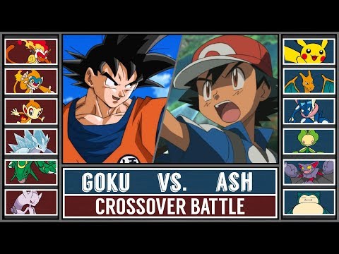 Son Goku vs. Ash Ketchum (Pokémon Sun/Moon) - Dragonball/Pokémon Crossover