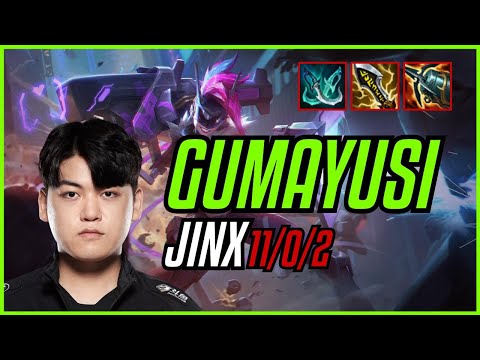 GUMAYUSI - JINX - KR CHALLENGER - PATCH 11.8 QUADRAKILL