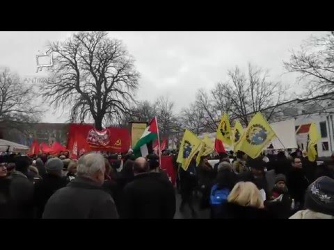 Gegen Krieg und Faschisten - Luxemburg-Liebknecht-Demonstration 10.1.2016 Berlin