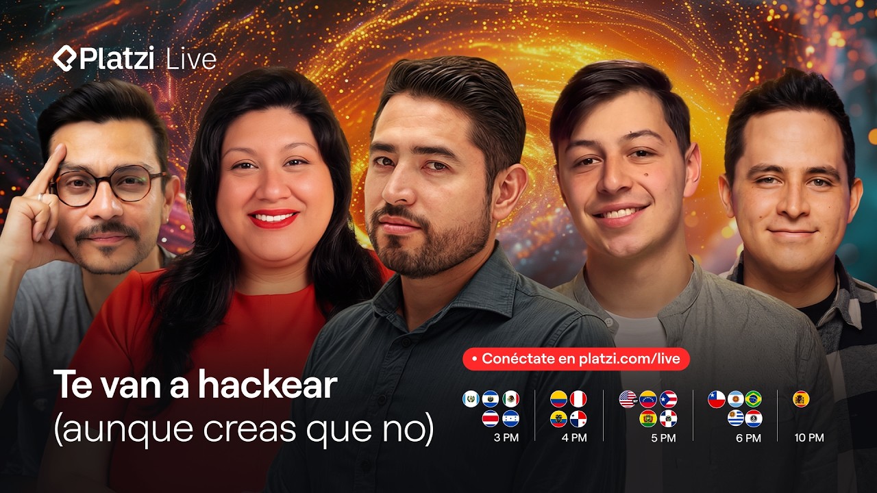 Te van a hackear (aunque creas que no) | Platzi Live