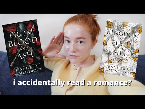 i accidentally read a romance book? | From Blood and Ash READING VLOG